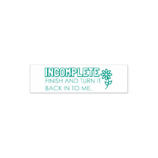 Tampon Auto-encreur Timbre en caoutchouc auto-absorbant incomplet