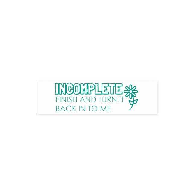 Tampon Auto-encreur Timbre en caoutchouc auto-absorbant incomplet (Design)