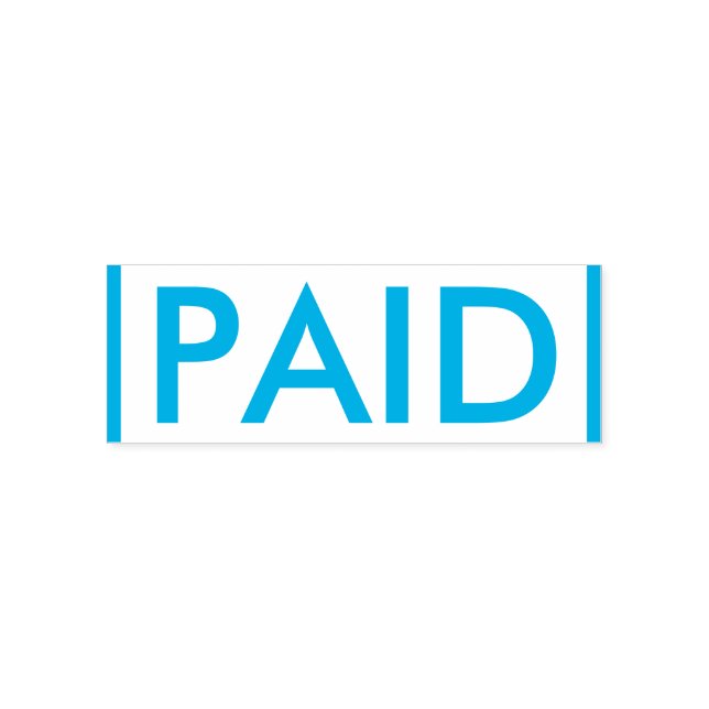 Tampon Auto-encreur Timbre en caoutchouc de base "PAYÉ" (Design)