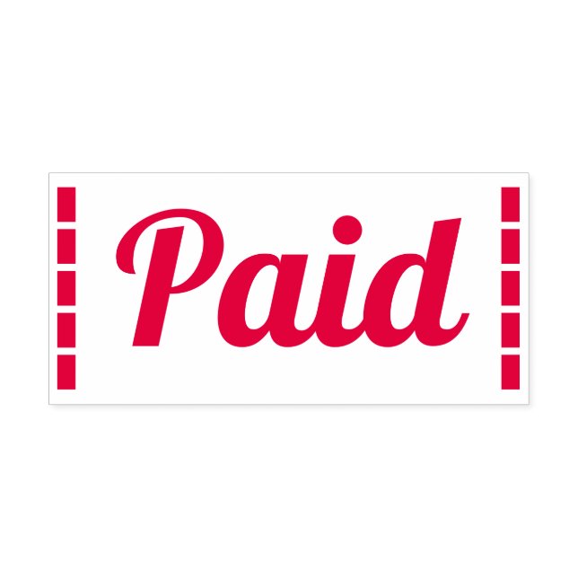 Tampon Auto-encreur Timbre en caoutchouc "payé" (Design)