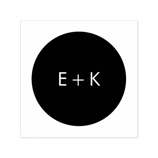 Tampon Auto-encreur Timbre monogramme circulaire simple (Design)