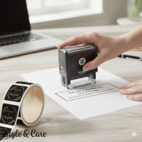 Timbre Office personnalisé - auto-assemblé