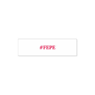 TAMPON AUTO-ENCREUR  TIMBRE ROUGE D'ENCRE DE #FEPE