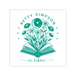 Tampon Auto-encreur Timbres ex libris personnalisés de livre mystique