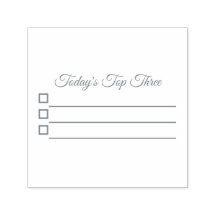 Tampon auto-encreur Top Three pour planner ou jour