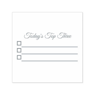 Tampon auto-encreur Top Three pour planner ou jour