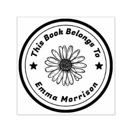 Tampon Auto-encreur Tournesol texte personnalisé