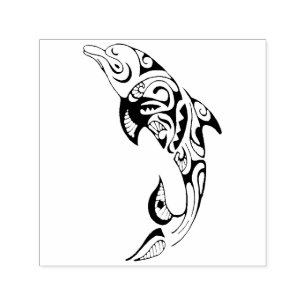 Tampon Auto-encreur Tribal Dolphin