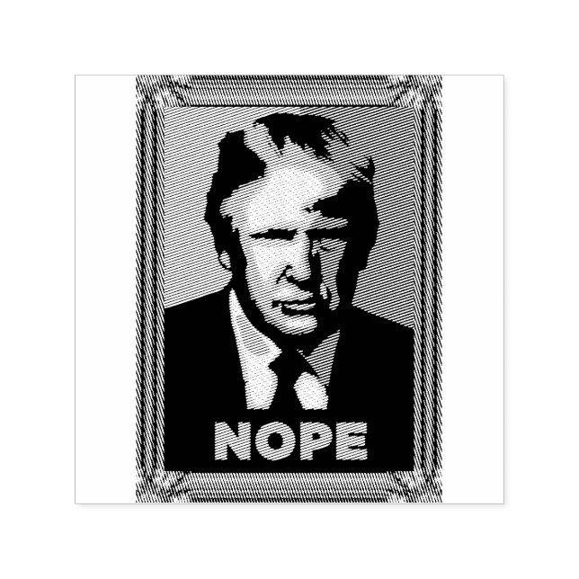 Tampon Auto-encreur Trump non pas auto-encastré en caoutchouc (Design)