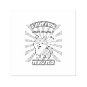 Tampon Auto-encreur Un joli chien Shiba chien mignon