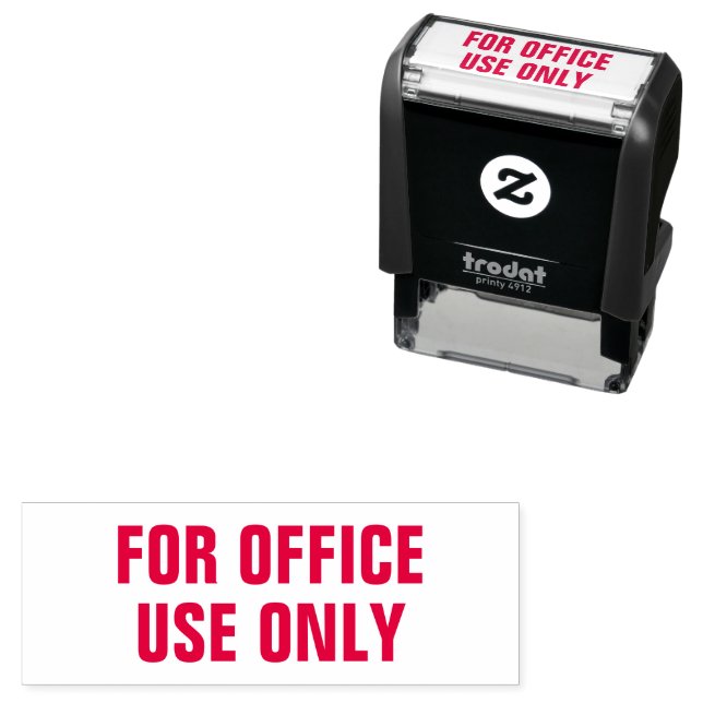 Tampon Auto-encreur Utilisation Office uniquement Professionnel Rouge (En situation)