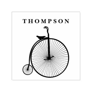 Tampon Auto-encreur Vélo Ancien Pénny Farthing Bicyclette Vélocipède
