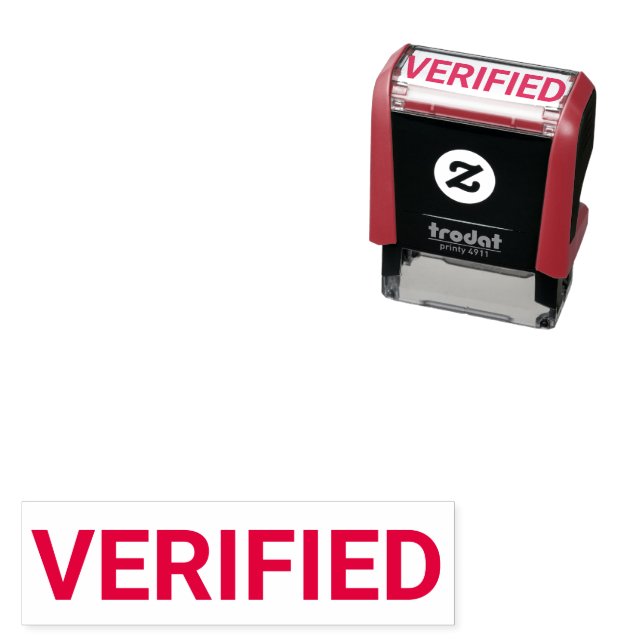 Tampon Auto-encreur Verified Document Stamp (En situation)