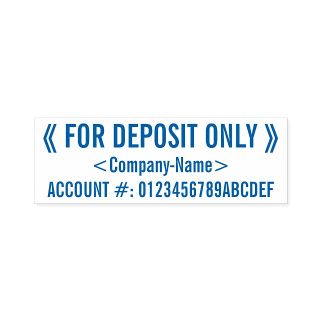 Tampon Auto-encreur Vérifier l'endossement restrictif Timbre en caoutc (Design)