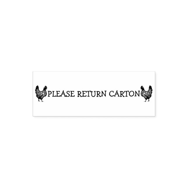 TAMPON AUTO-ENCREUR  VEUILLEZ RETOURNER CARTON (Design)