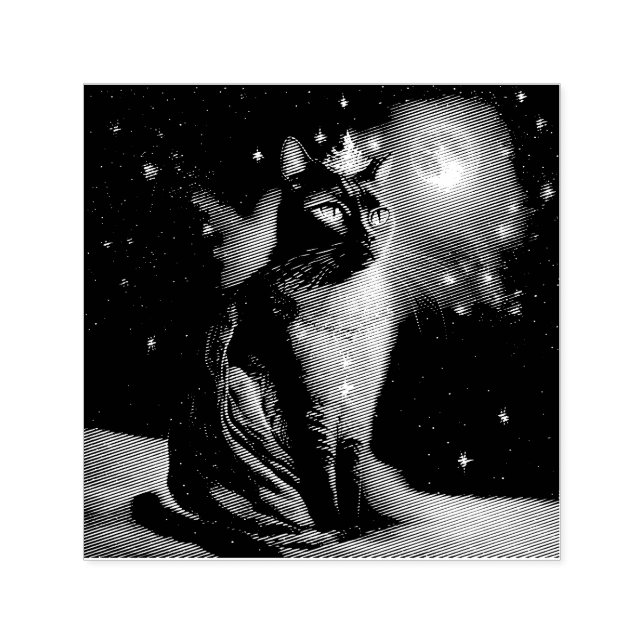 Tampon Auto-encreur Vinatge Royal Cat (Design)