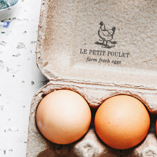 Tampon Auto-encreur Vintage Hen Campagne