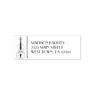 Tampon Auto-encreur Viola Violon Musique Enseignant Musicien