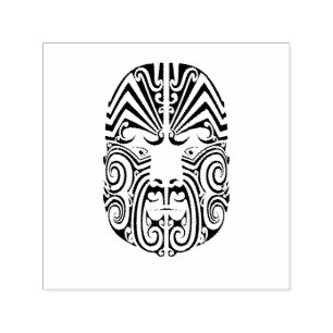 Tampon Auto-encreur Visage tribal de tatouage