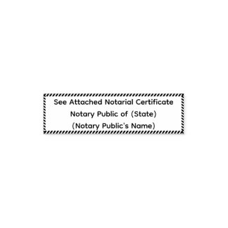 Tampon Auto-encreur Voir Certificat notarial joint
