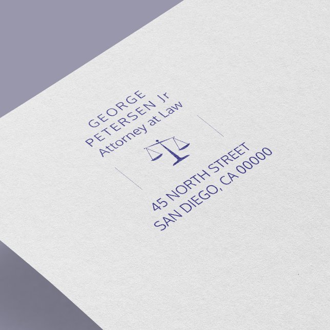 Tampon Auto-encreur Votre logo | avocats de la justice en droit (Créateur téléchargé)