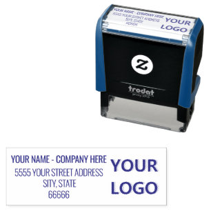 Tampon Auto-encreur Votre Logo Photo Adresse Self-inking Stamp Modèle