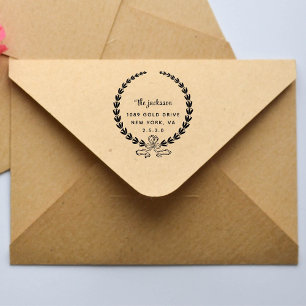 Tampon Auto-encreur weddin Couple Names Simple Typographie Mariage