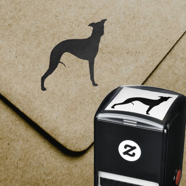 Tampon Auto-encreur Whippet Dog Breed (Créateur téléchargé)