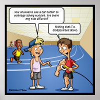 Tampon de voiture Massage amusant Poster