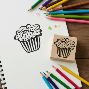 Tampon en bois de Cupcake pour artisanat