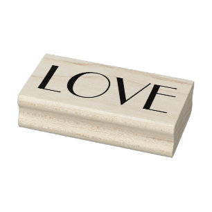 TAMPON EN CAOUTCHOUC 1"x2.5" LOVE / Parisien