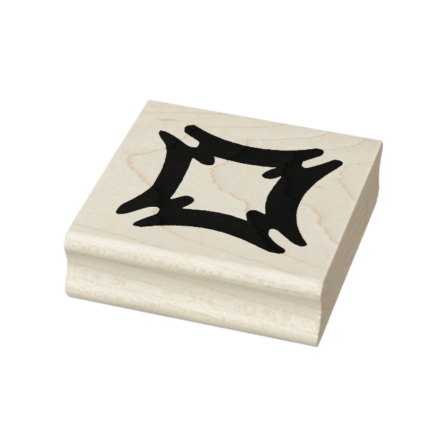 Tampon en caoutchouc Adinkra en bois (sécurité et  (Tampon)
