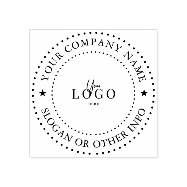 Tampon en caoutchouc avec logo d'entreprise person (Impression)