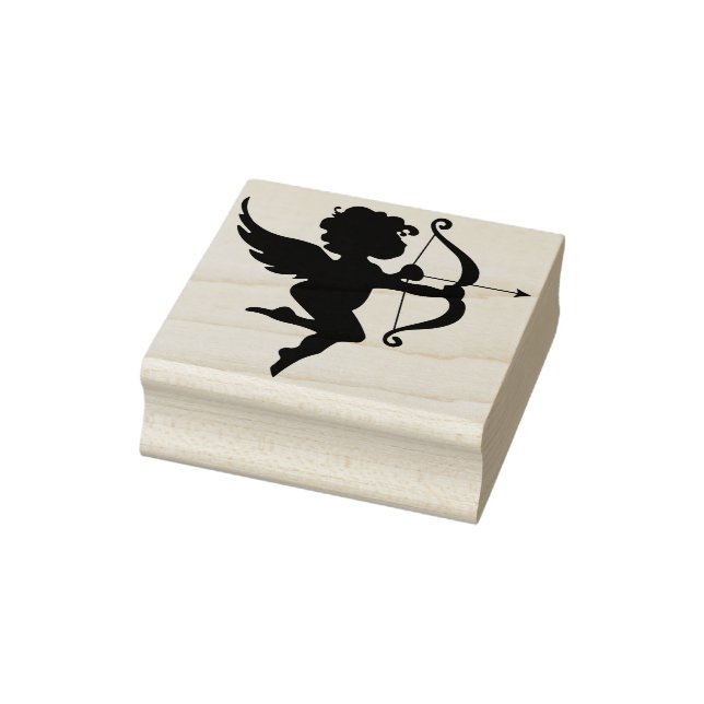 tampon en caoutchouc d'art de silhouette d'ange cu (Tampon)