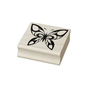 tampon en caoutchouc papillon ornemental