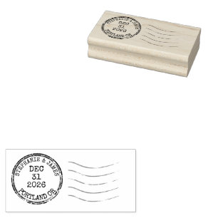 Tampon en caoutchouc personnalisé de cachet postal