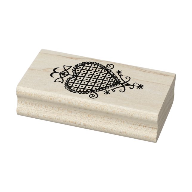 Tampon en caoutchouc VooDou Veve "Love Heart" (Tampon)