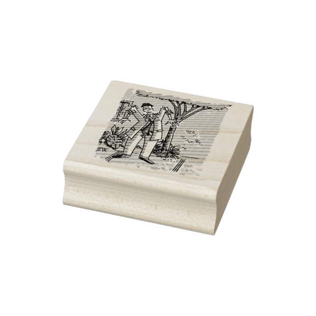Tampon en caoutchouc Zombie sans poignée (Tampon)