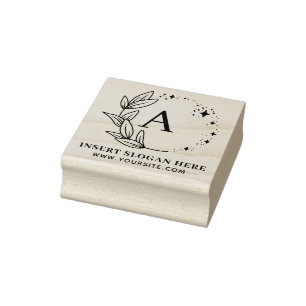Tampon encreur personnalisé avec monogramme d'entr