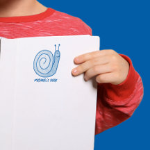 Tampon encreur personnalisé escargot drôle