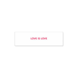 tampon encreur rouge LOVE IS LOVE
