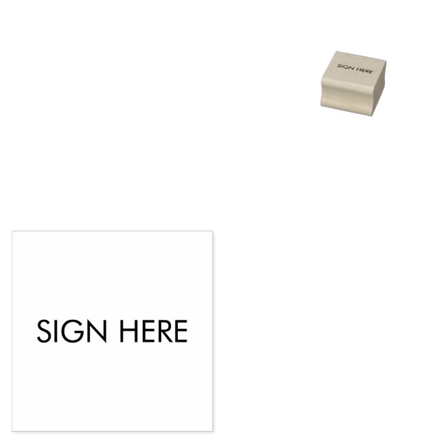 TAMPON ENCREUR "SIGNER ICI" POUR DOCUMENTS (Tamponné)