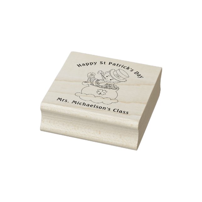 Tampon personnalisé Saint-Patrick Lepréchaun Irlan (Tampon)