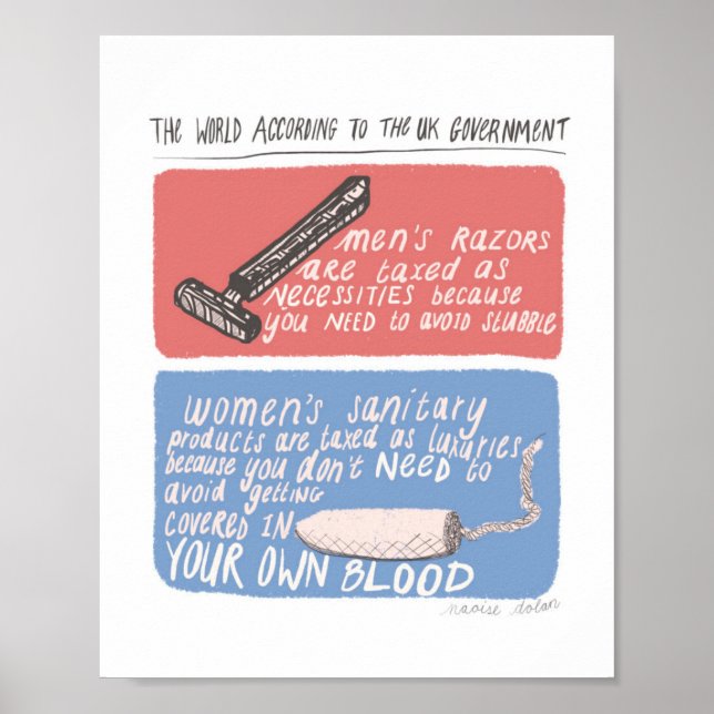 Tampon Tax Poster (Vorne)
