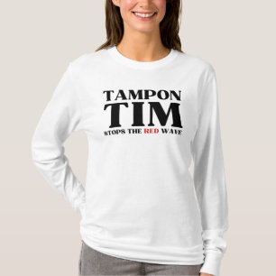 Tampon Tim Wird Die Rote Welle Stoppen-Tim Walz 20 T-Shirt