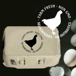 Tampons Encreurs 2"—2,5" Boite d'oeuf FRAIS -NON OGM - pas d'hormon