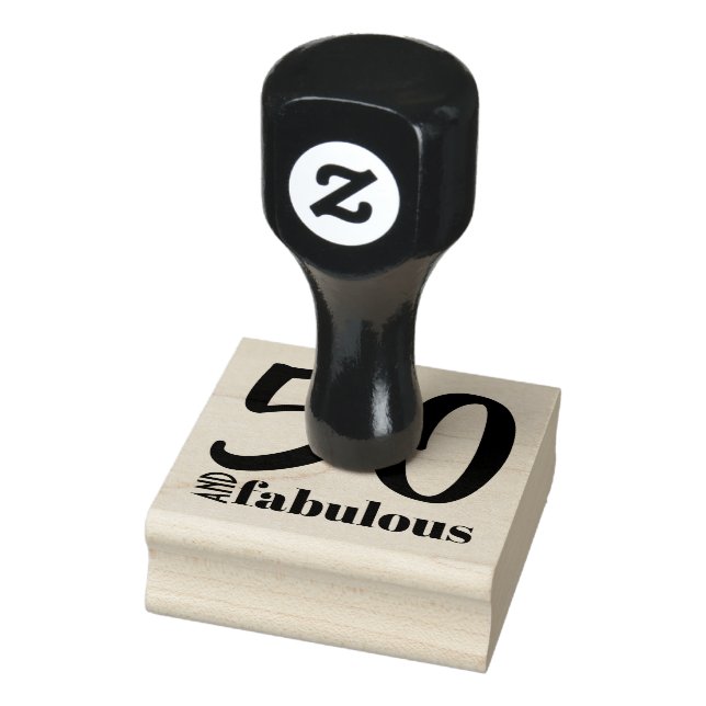 Tampons Encreurs 50 et fabuleux | Typographie 50e anniversaire (Tampon)