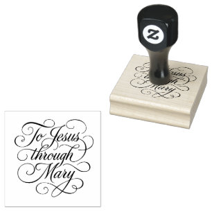 Tampons Encreurs À Jésus à travers Marie Écrivez
