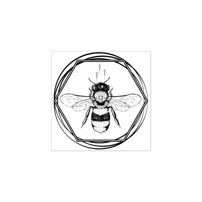 Tampons Encreurs Abee Tattoo Honeycomb Apiary logo de marque (Impression)