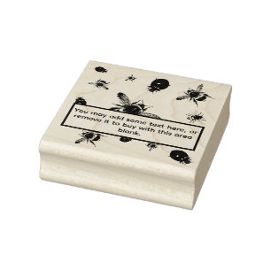 Tampons Encreurs Abeilles et Ladybugs Zone Noire